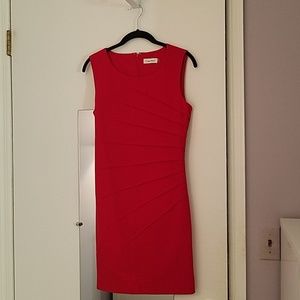 Calvin klein red dress